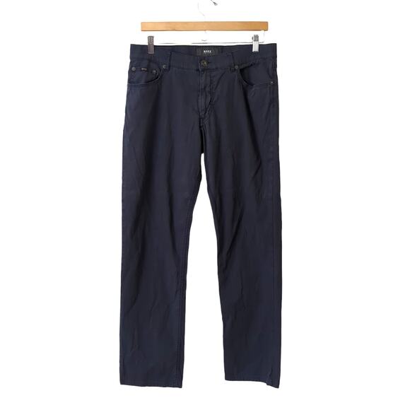 BRAX Cooper Fancy Five-Pocket Straight Leg Pants 33x31 Blue Trouser Nordstrom - Picture 1 of 9